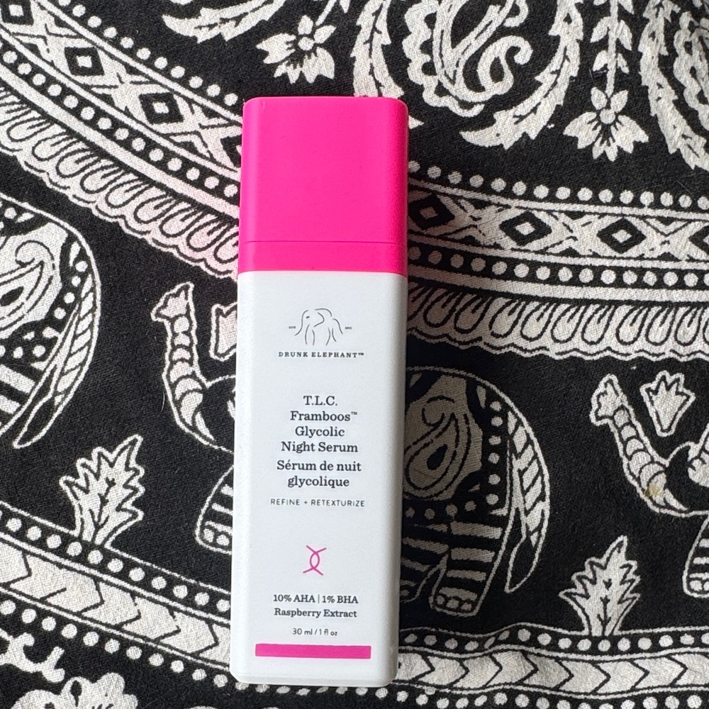 Drunk Elephant Night Serum with Pink Cap
